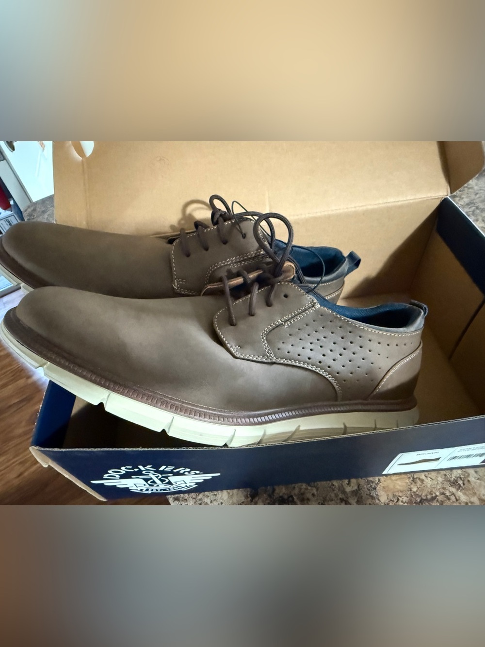 Dockers Men's Brown Lace Up Casual Shoes Dress Shoes Size 11 NIB - Picture 5 of 5